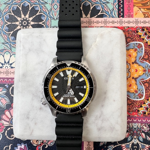 Citizen Promaster Fugu Lefty Automatic Black Dial Men's Watch NY0130-08E - Picture 6 of 12